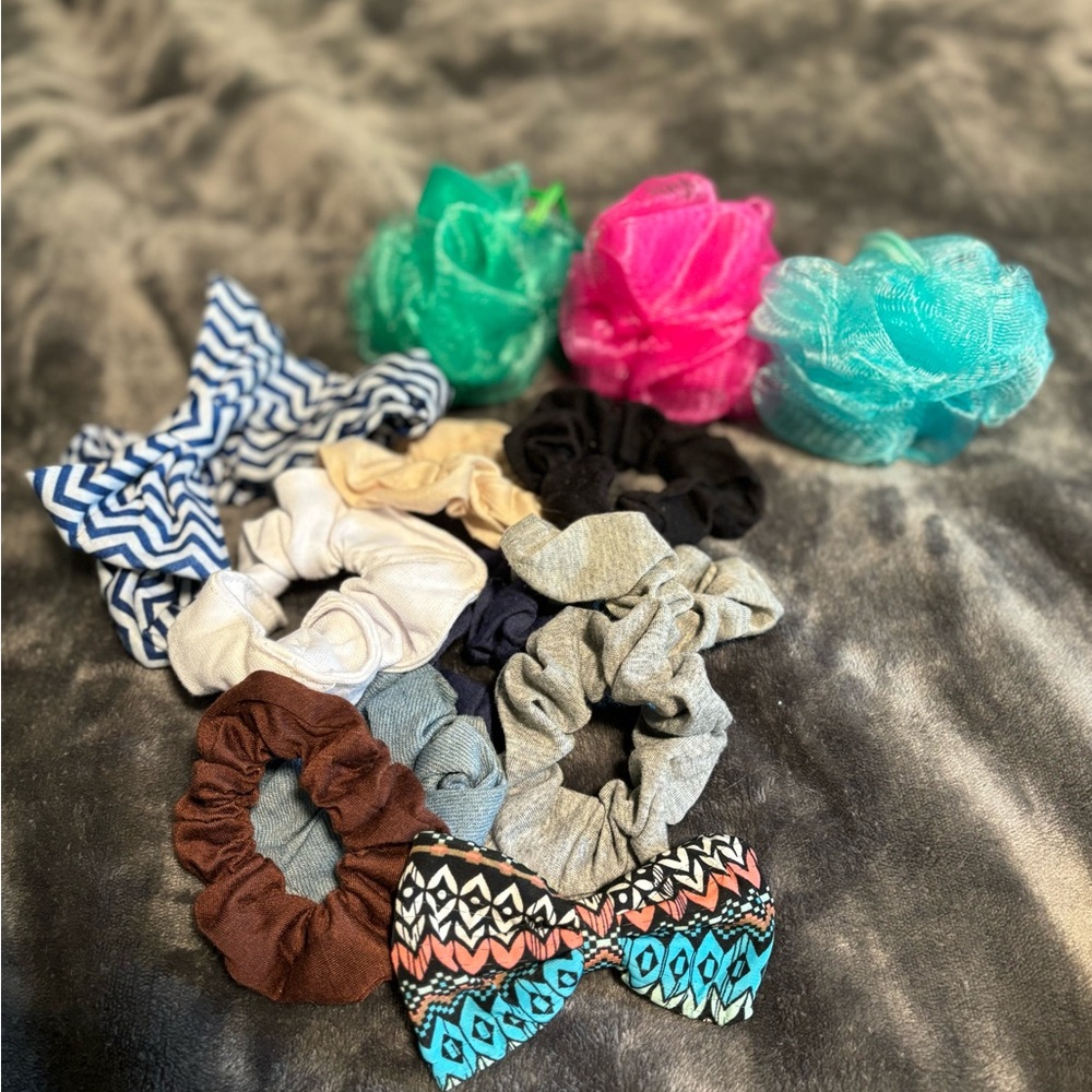Scrunchies, Luffa’s, Hair Accessories